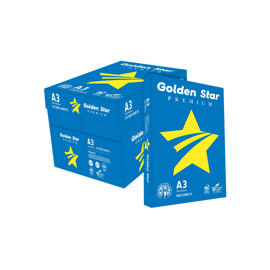 CARTA GOLDEN STAR BLU A3 Foto prodotto